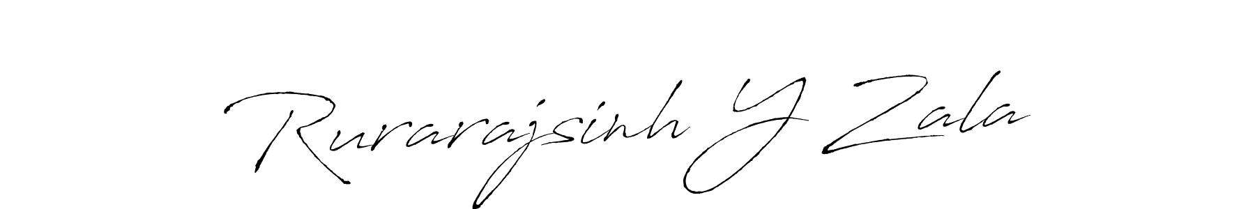 Rurarajsinh Y Zala stylish signature style. Best Handwritten Sign (Antro_Vectra) for my name. Handwritten Signature Collection Ideas for my name Rurarajsinh Y Zala. Rurarajsinh Y Zala signature style 6 images and pictures png