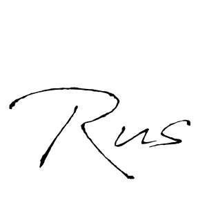How to make Rus name signature. Use Antro_Vectra style for creating short signs online. This is the latest handwritten sign. Rus signature style 6 images and pictures png