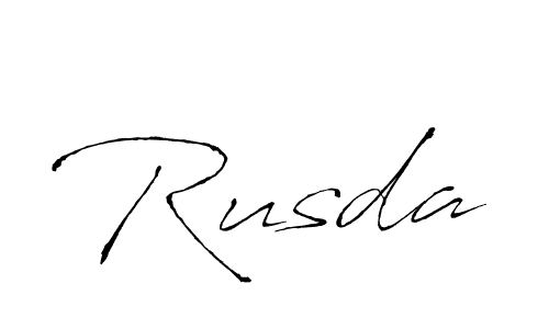 How to make Rusda signature? Antro_Vectra is a professional autograph style. Create handwritten signature for Rusda name. Rusda signature style 6 images and pictures png