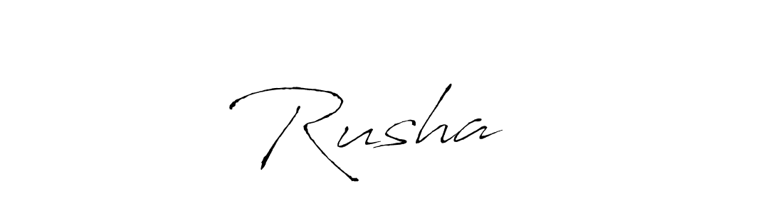 Similarly Antro_Vectra is the best handwritten signature design. Signature creator online .You can use it as an online autograph creator for name Rusha❤️. Rusha❤️ signature style 6 images and pictures png