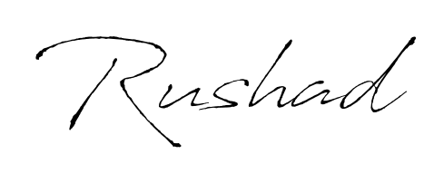 The Antro_Vectra lettering style adds unique flourish to name Rushad. Stand out with a custom digital autograph made in seconds. Rushad signature style 6 images and pictures png