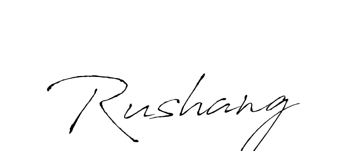 The best way (Antro_Vectra) to make a short signature is to pick only two or three words in your name. The name Rushang include a total of six letters. For converting this name. Rushang signature style 6 images and pictures png