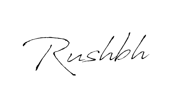 Create a beautiful signature design for name Rushbh. With this signature (Antro_Vectra) fonts, you can make a handwritten signature for free. Rushbh signature style 6 images and pictures png