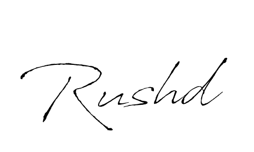 Also You can easily find your signature by using the search form. We will create Rushd name handwritten signature images for you free of cost using Antro_Vectra sign style. Rushd signature style 6 images and pictures png