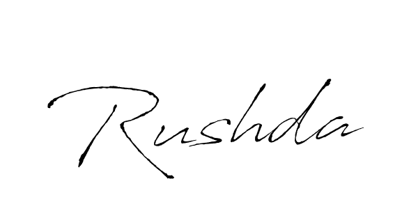 Also we have Rushda name is the best signature style. Create professional handwritten signature collection using Antro_Vectra autograph style. Rushda signature style 6 images and pictures png