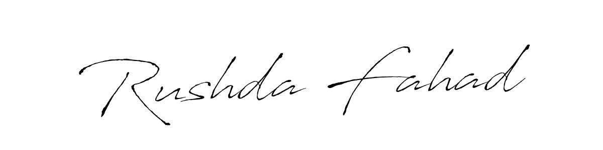 Similarly Antro_Vectra is the best handwritten signature design. Signature creator online .You can use it as an online autograph creator for name Rushda Fahad. Rushda Fahad signature style 6 images and pictures png