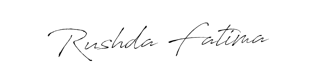Make a short Rushda Fatima signature style. Manage your documents anywhere anytime using Antro_Vectra. Create and add eSignatures, submit forms, share and send files easily. Rushda Fatima signature style 6 images and pictures png