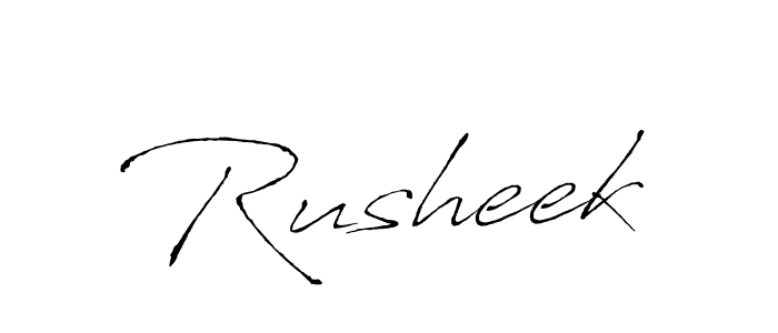 if you are searching for the best signature style for your name Rusheek. so please give up your signature search. here we have designed multiple signature styles  using Antro_Vectra. Rusheek signature style 6 images and pictures png