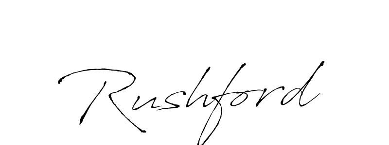 Make a beautiful signature design for name Rushford. With this signature (Antro_Vectra) style, you can create a handwritten signature for free. Rushford signature style 6 images and pictures png
