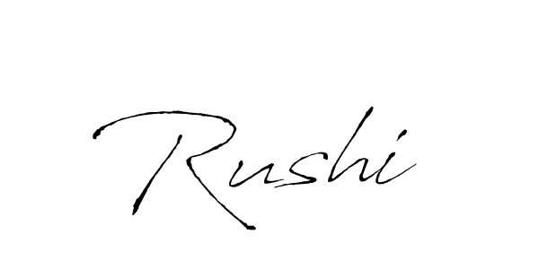 Antro_Vectra is a professional signature style that is perfect for those who want to add a touch of class to their signature. It is also a great choice for those who want to make their signature more unique. Get Rushi  name to fancy signature for free. Rushi  signature style 6 images and pictures png