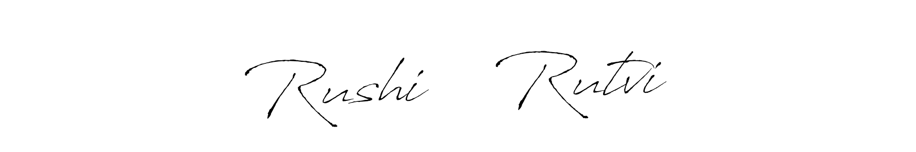 Use a signature maker to create a handwritten signature online. With this signature software, you can design (Antro_Vectra) your own signature for name Rushi ❤️ Rutvi. Rushi ❤️ Rutvi signature style 6 images and pictures png
