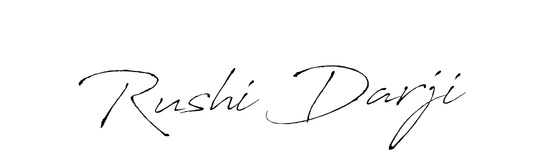 Use a signature maker to create a handwritten signature online. With this signature software, you can design (Antro_Vectra) your own signature for name Rushi Darji. Rushi Darji signature style 6 images and pictures png