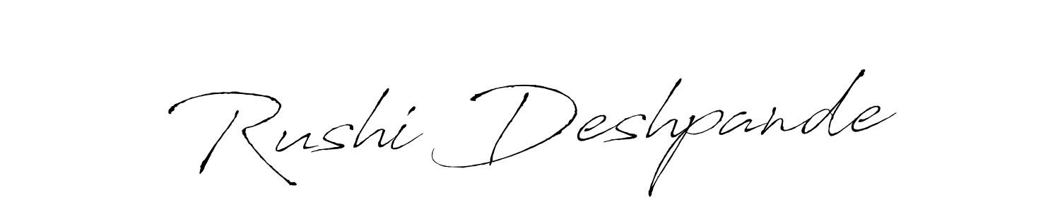 You should practise on your own different ways (Antro_Vectra) to write your name (Rushi Deshpande) in signature. don't let someone else do it for you. Rushi Deshpande signature style 6 images and pictures png