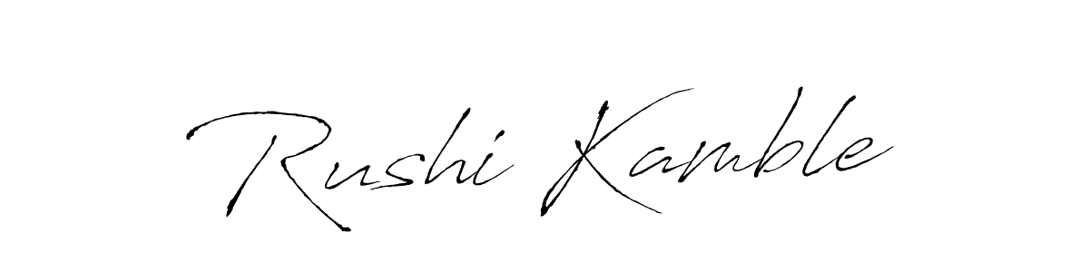 This is the best signature style for the Rushi Kamble name. Also you like these signature font (Antro_Vectra). Mix name signature. Rushi Kamble signature style 6 images and pictures png