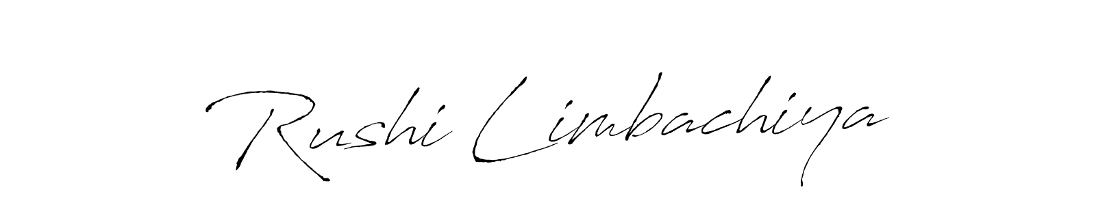 Make a beautiful signature design for name Rushi Limbachiya. Use this online signature maker to create a handwritten signature for free. Rushi Limbachiya signature style 6 images and pictures png