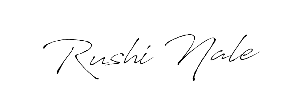 Antro_Vectra is a professional signature style that is perfect for those who want to add a touch of class to their signature. It is also a great choice for those who want to make their signature more unique. Get Rushi Nale name to fancy signature for free. Rushi Nale signature style 6 images and pictures png