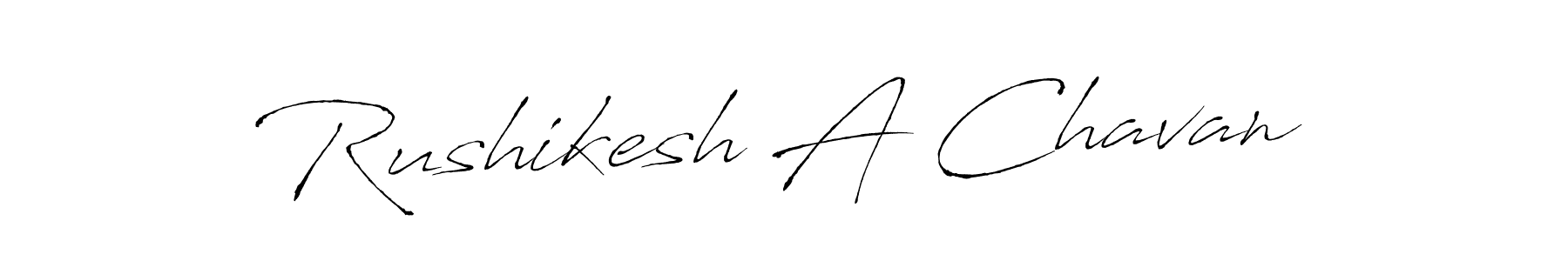 Make a beautiful signature design for name Rushikesh A Chavan. With this signature (Antro_Vectra) style, you can create a handwritten signature for free. Rushikesh A Chavan signature style 6 images and pictures png