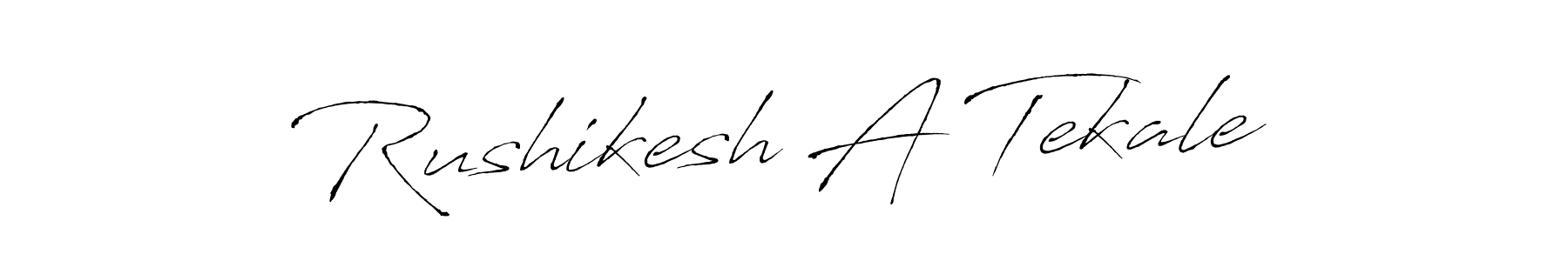 Rushikesh A Tekale stylish signature style. Best Handwritten Sign (Antro_Vectra) for my name. Handwritten Signature Collection Ideas for my name Rushikesh A Tekale. Rushikesh A Tekale signature style 6 images and pictures png