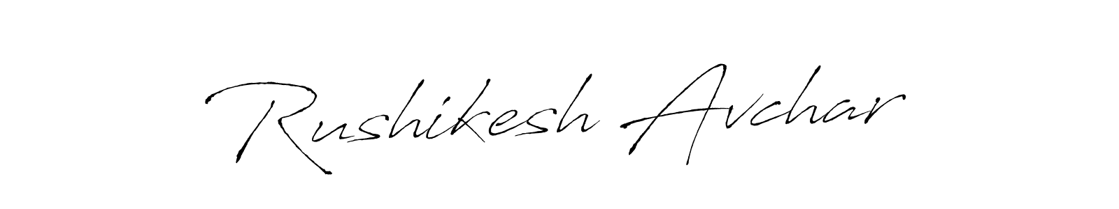 Create a beautiful signature design for name Rushikesh Avchar. With this signature (Antro_Vectra) fonts, you can make a handwritten signature for free. Rushikesh Avchar signature style 6 images and pictures png