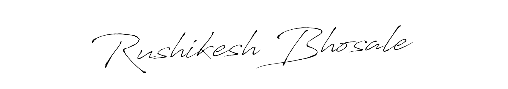 Design your own signature with our free online signature maker. With this signature software, you can create a handwritten (Antro_Vectra) signature for name Rushikesh Bhosale. Rushikesh Bhosale signature style 6 images and pictures png