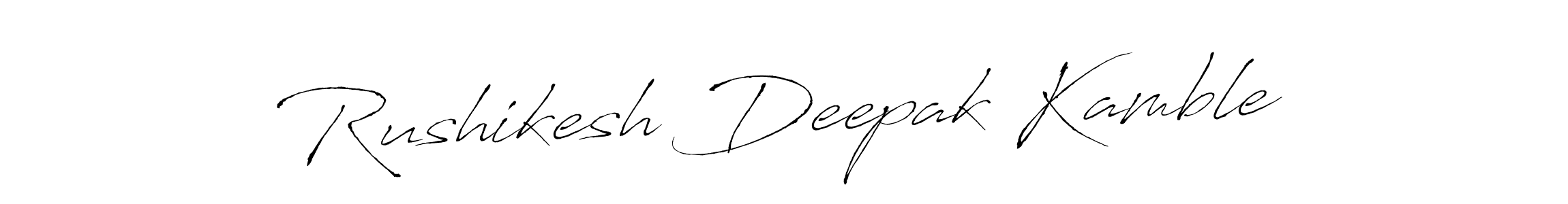 How to make Rushikesh Deepak Kamble signature? Antro_Vectra is a professional autograph style. Create handwritten signature for Rushikesh Deepak Kamble name. Rushikesh Deepak Kamble signature style 6 images and pictures png