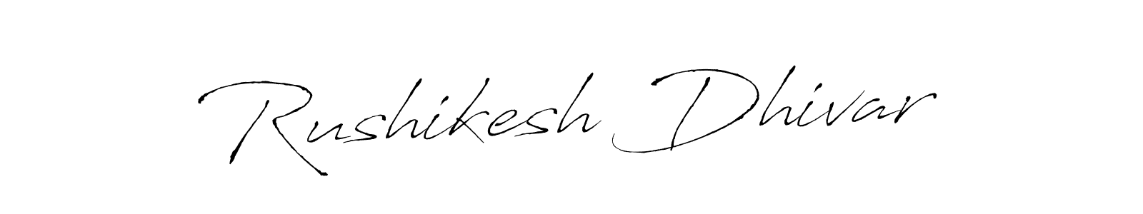 How to make Rushikesh Dhivar signature? Antro_Vectra is a professional autograph style. Create handwritten signature for Rushikesh Dhivar name. Rushikesh Dhivar signature style 6 images and pictures png