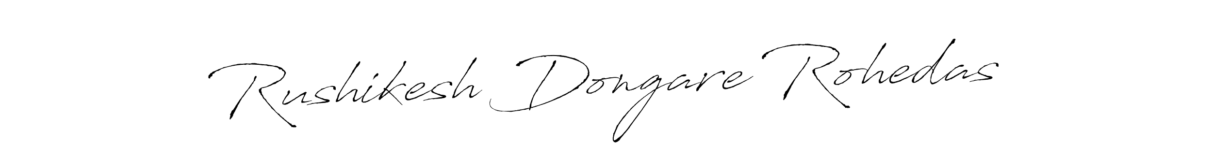 Create a beautiful signature design for name Rushikesh Dongare Rohedas. With this signature (Antro_Vectra) fonts, you can make a handwritten signature for free. Rushikesh Dongare Rohedas signature style 6 images and pictures png