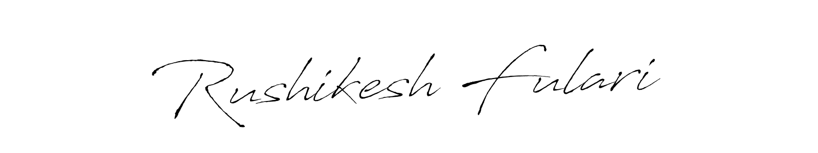 You should practise on your own different ways (Antro_Vectra) to write your name (Rushikesh Fulari) in signature. don't let someone else do it for you. Rushikesh Fulari signature style 6 images and pictures png