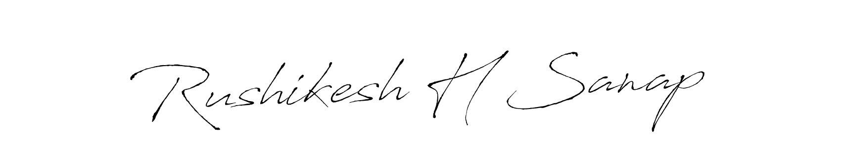 This is the best signature style for the Rushikesh H Sanap name. Also you like these signature font (Antro_Vectra). Mix name signature. Rushikesh H Sanap signature style 6 images and pictures png