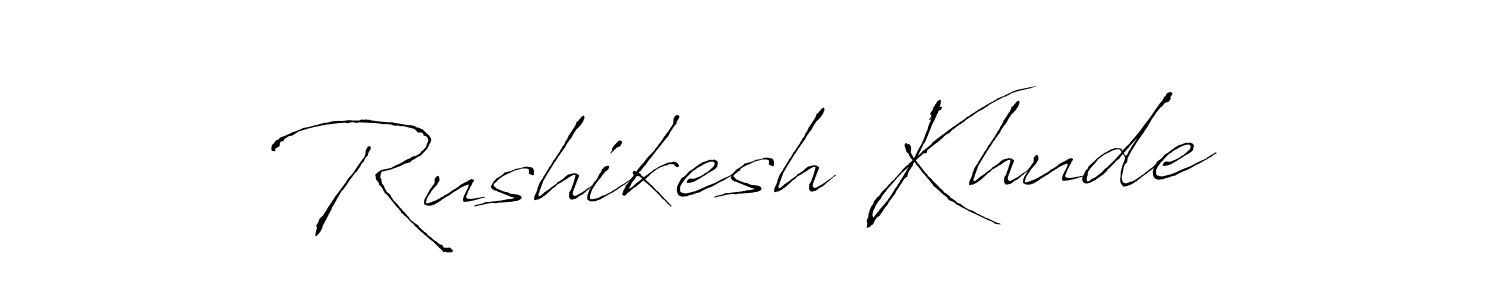 Antro_Vectra is a professional signature style that is perfect for those who want to add a touch of class to their signature. It is also a great choice for those who want to make their signature more unique. Get Rushikesh Khude name to fancy signature for free. Rushikesh Khude signature style 6 images and pictures png