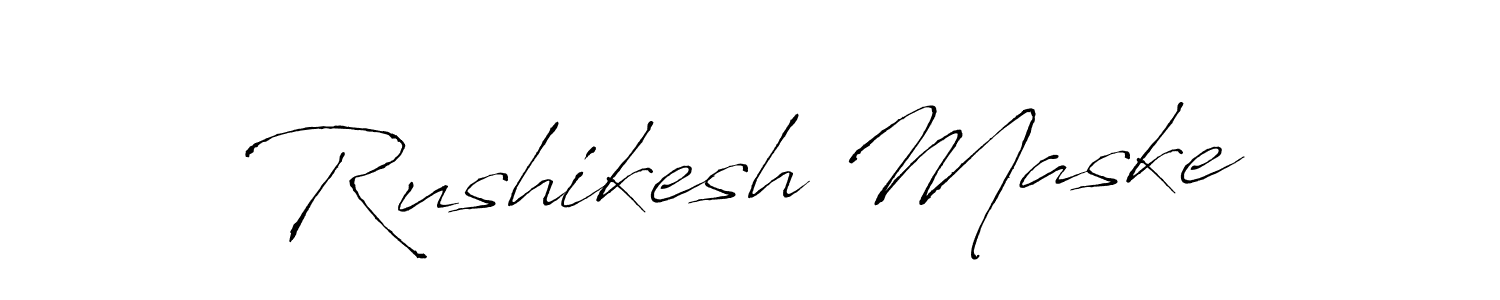 This is the best signature style for the Rushikesh Maske name. Also you like these signature font (Antro_Vectra). Mix name signature. Rushikesh Maske signature style 6 images and pictures png