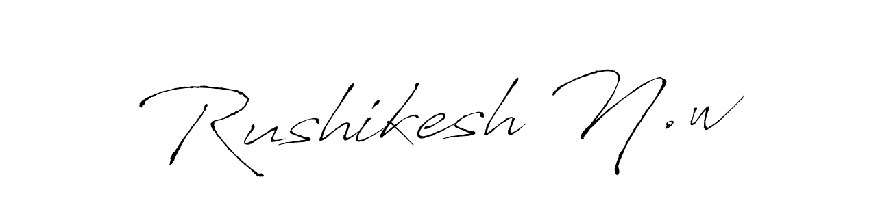 Once you've used our free online signature maker to create your best signature Antro_Vectra style, it's time to enjoy all of the benefits that Rushikesh N.w name signing documents. Rushikesh N.w signature style 6 images and pictures png