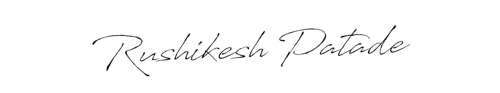 This is the best signature style for the Rushikesh Patade name. Also you like these signature font (Antro_Vectra). Mix name signature. Rushikesh Patade signature style 6 images and pictures png