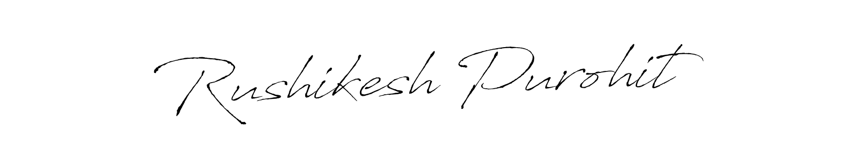 Make a beautiful signature design for name Rushikesh Purohit. With this signature (Antro_Vectra) style, you can create a handwritten signature for free. Rushikesh Purohit signature style 6 images and pictures png