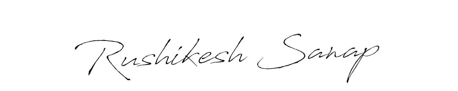 The best way (Antro_Vectra) to make a short signature is to pick only two or three words in your name. The name Rushikesh Sanap include a total of six letters. For converting this name. Rushikesh Sanap signature style 6 images and pictures png