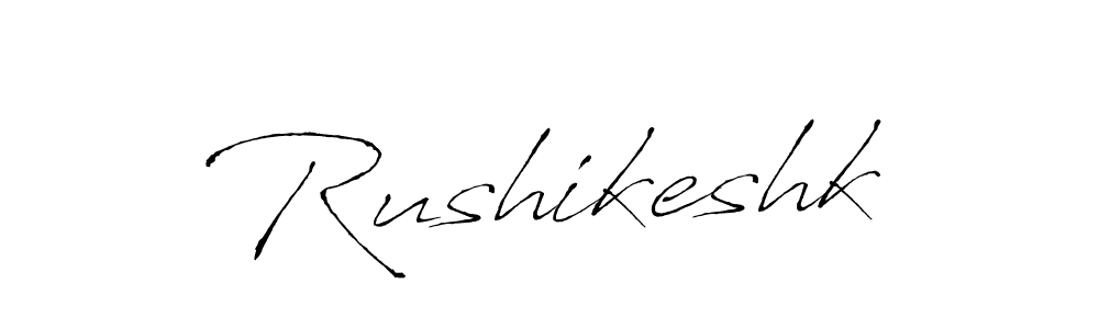 Create a beautiful signature design for name Rushikeshk. With this signature (Antro_Vectra) fonts, you can make a handwritten signature for free. Rushikeshk signature style 6 images and pictures png