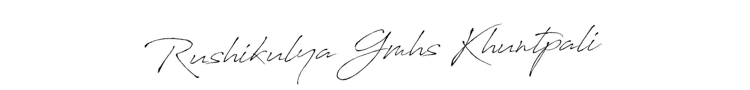 Rushikulya Gmhs Khuntpali stylish signature style. Best Handwritten Sign (Antro_Vectra) for my name. Handwritten Signature Collection Ideas for my name Rushikulya Gmhs Khuntpali. Rushikulya Gmhs Khuntpali signature style 6 images and pictures png