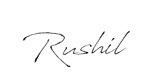 Best and Professional Signature Style for Rushil. Antro_Vectra Best Signature Style Collection. Rushil signature style 6 images and pictures png