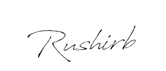 if you are searching for the best signature style for your name Rushirb. so please give up your signature search. here we have designed multiple signature styles  using Antro_Vectra. Rushirb signature style 6 images and pictures png