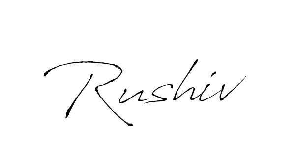 Make a short Rushiv signature style. Manage your documents anywhere anytime using Antro_Vectra. Create and add eSignatures, submit forms, share and send files easily. Rushiv signature style 6 images and pictures png