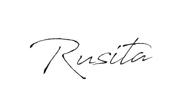 Also we have Rusita name is the best signature style. Create professional handwritten signature collection using Antro_Vectra autograph style. Rusita signature style 6 images and pictures png