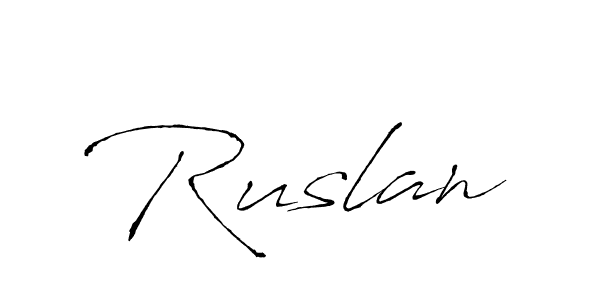 Also we have Ruslan name is the best signature style. Create professional handwritten signature collection using Antro_Vectra autograph style. Ruslan signature style 6 images and pictures png