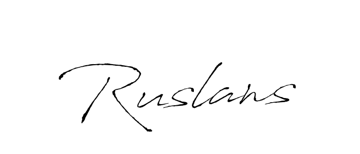 Antro_Vectra is a professional signature style that is perfect for those who want to add a touch of class to their signature. It is also a great choice for those who want to make their signature more unique. Get Ruslans name to fancy signature for free. Ruslans signature style 6 images and pictures png