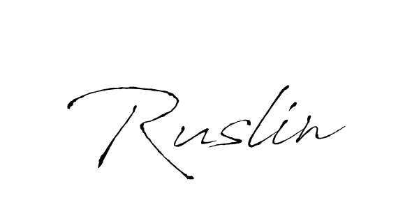 You should practise on your own different ways (Antro_Vectra) to write your name (Ruslin) in signature. don't let someone else do it for you. Ruslin signature style 6 images and pictures png