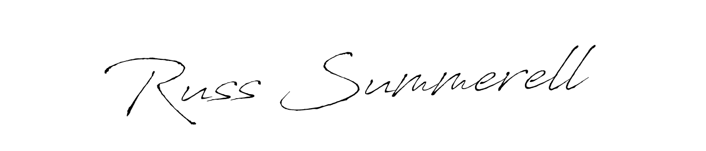 Also we have Russ Summerell name is the best signature style. Create professional handwritten signature collection using Antro_Vectra autograph style. Russ Summerell signature style 6 images and pictures png
