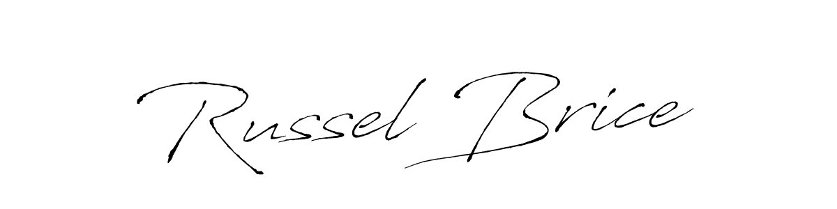 How to make Russel Brice name signature. Use Antro_Vectra style for creating short signs online. This is the latest handwritten sign. Russel Brice signature style 6 images and pictures png