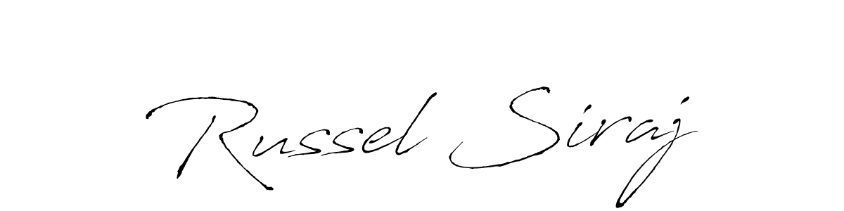 Make a beautiful signature design for name Russel Siraj. Use this online signature maker to create a handwritten signature for free. Russel Siraj signature style 6 images and pictures png