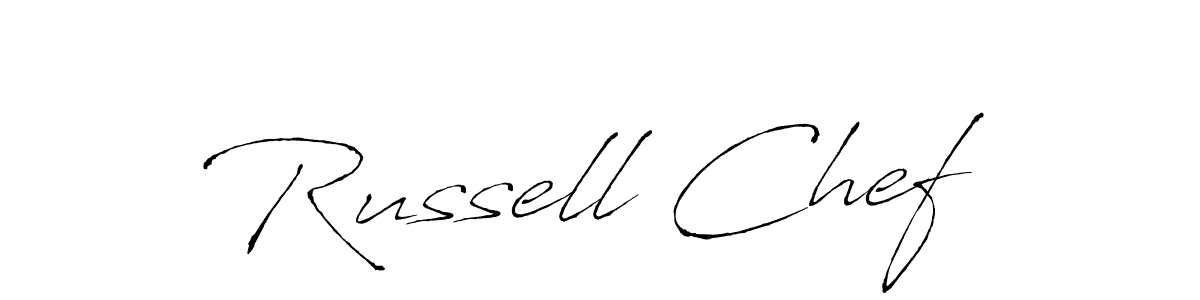 Design your own signature with our free online signature maker. With this signature software, you can create a handwritten (Antro_Vectra) signature for name Russell Chef. Russell Chef signature style 6 images and pictures png
