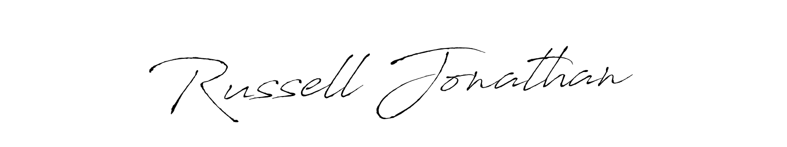 Create a beautiful signature design for name Russell Jonathan. With this signature (Antro_Vectra) fonts, you can make a handwritten signature for free. Russell Jonathan signature style 6 images and pictures png