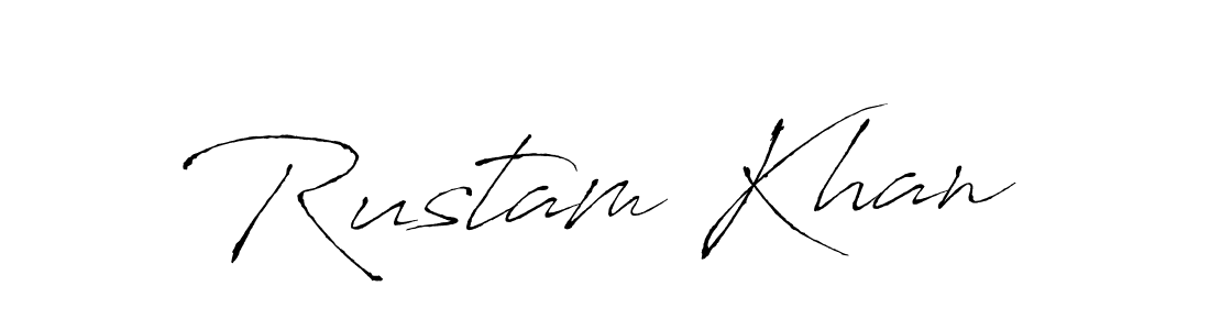 Antro_Vectra is a professional signature style that is perfect for those who want to add a touch of class to their signature. It is also a great choice for those who want to make their signature more unique. Get Rustam Khan name to fancy signature for free. Rustam Khan signature style 6 images and pictures png